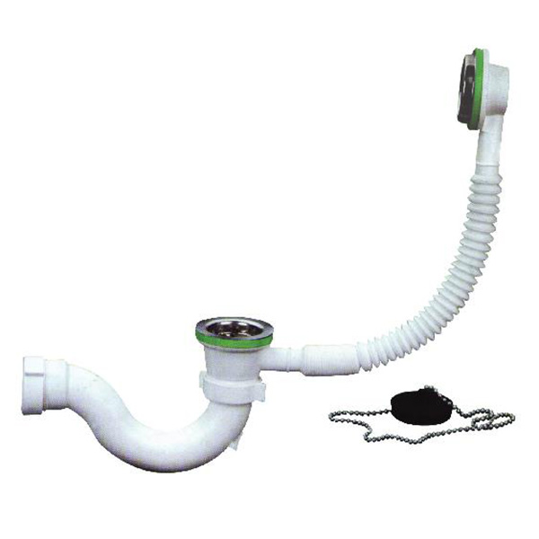 Bath waste & overflow kit - made with flexible PVC tubing! 